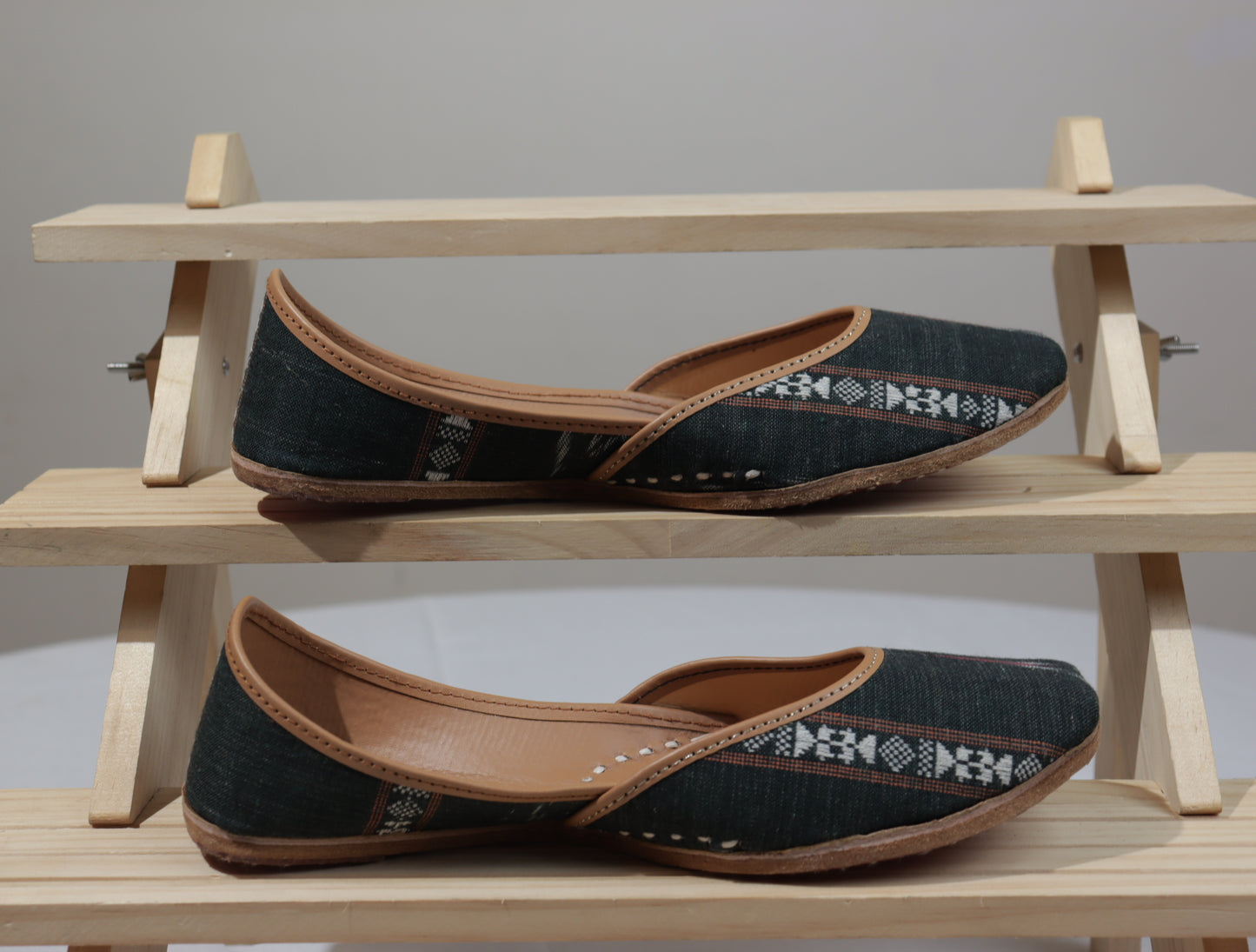 Midnight Ikat Juttis – Elegant. Versatile. Handcrafted.