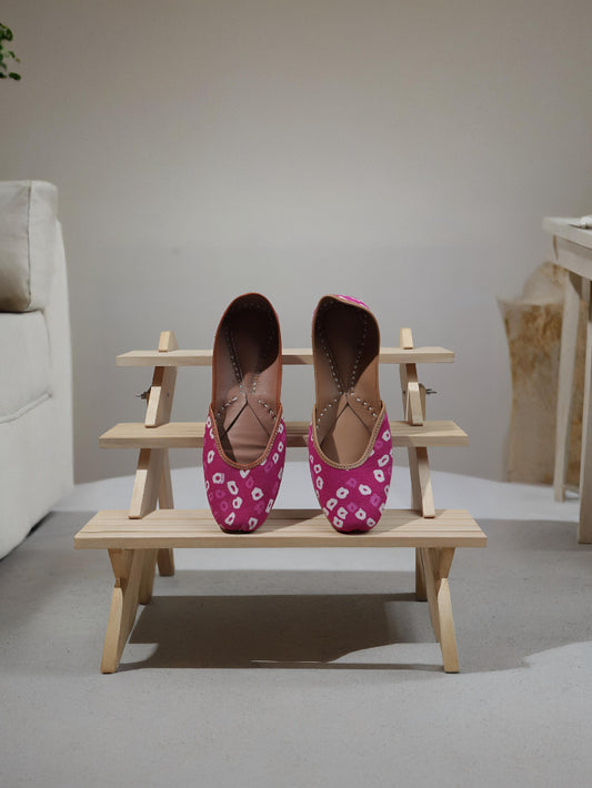 Hot Pink Ikat Juttis