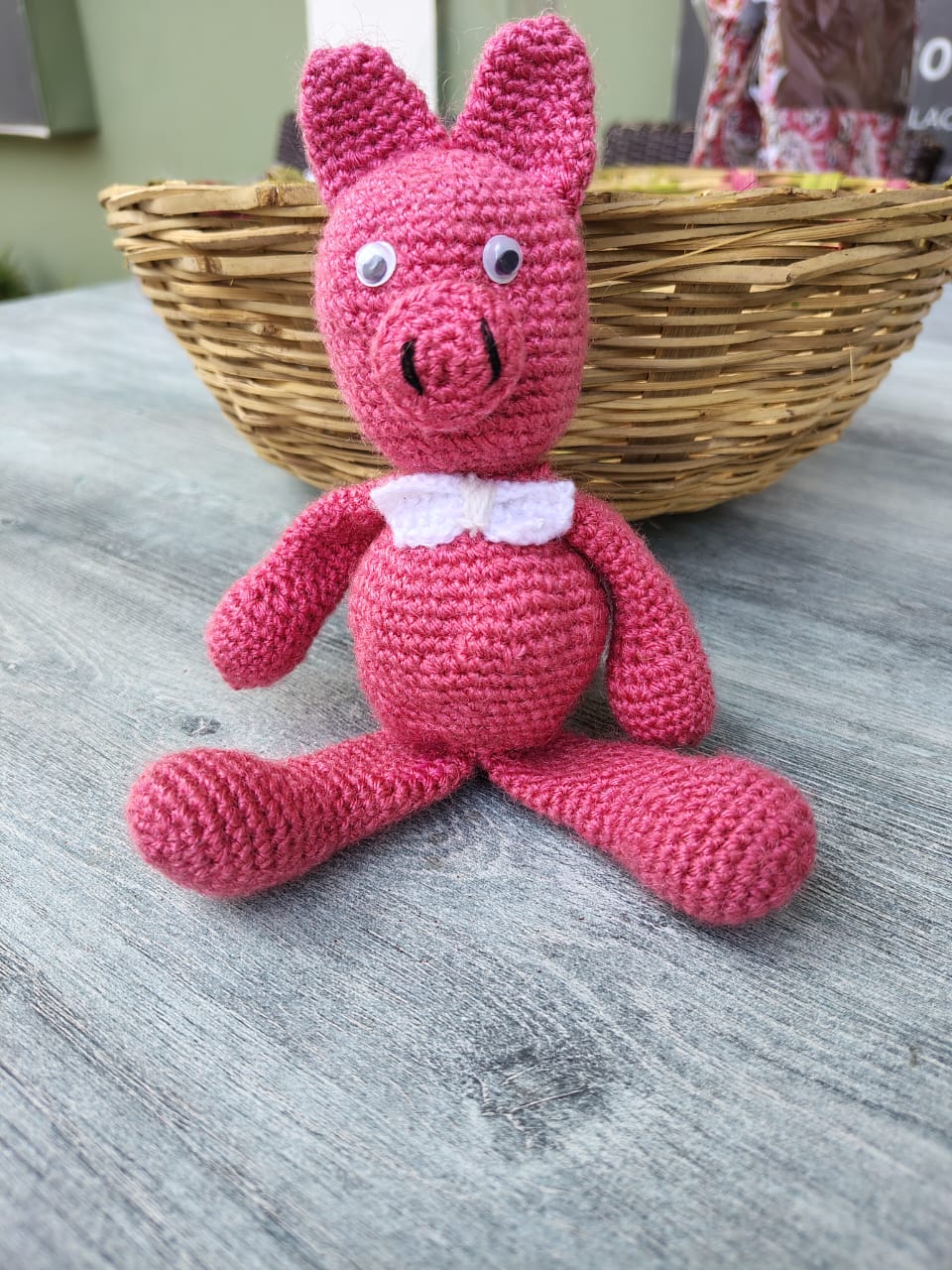 Handmade Crochet Peppy Pig – Cute & Cuddly