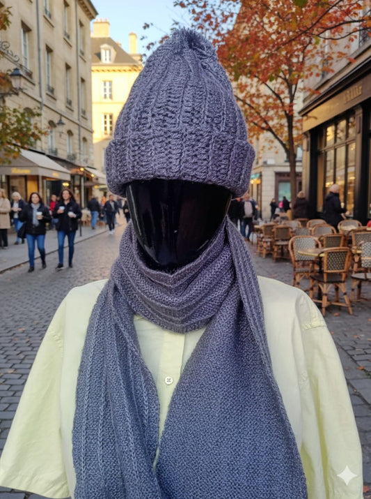 Handmade Woolen Cap & Muffler Set – Soft Knit Winter Wear