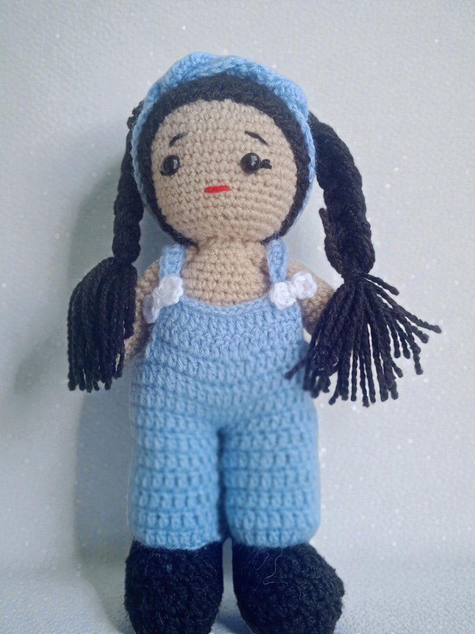 Handcrafted Crochet Girl Doll – Soft Woolen Toy