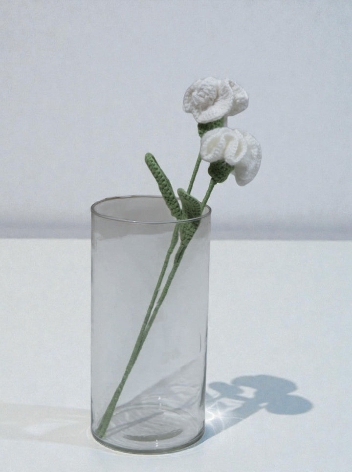 Crochet White Carnation Flower – Per Piece