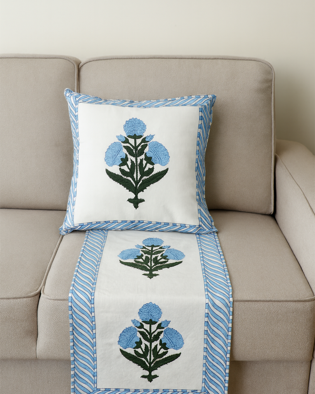 Handmade Printed Cushion Cover