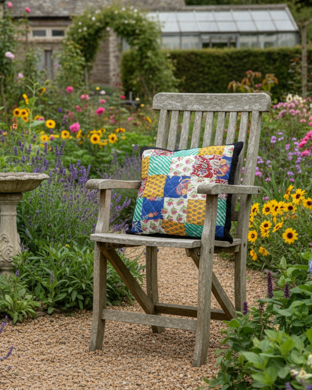 Handmade Patchwork Cushion Cover