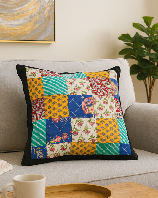Handmade Patchwork Cushion Cover